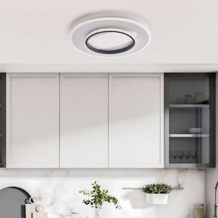 Moderne lamp van glas en metaal, gemaakt in Italië, ideaal voor elke kamer - Pavo Viadurini