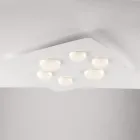 Een moderne lamp van glas en metaal voor een stijlvolle interieurdecoratie – Kepler Viadurini