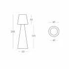 Moderne buitenlamp Slide Pivot helderwit gemaakt in Italië Viadurini