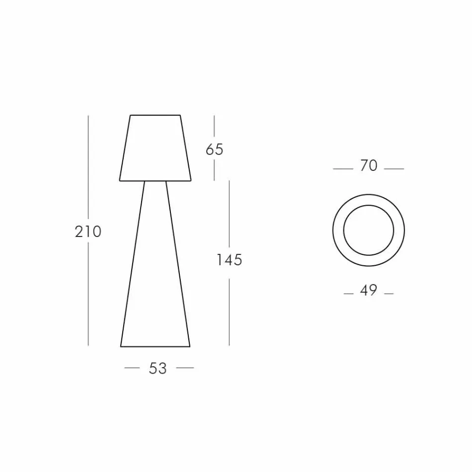 Moderne buitenlamp Slide Pivot helderwit gemaakt in Italië Viadurini