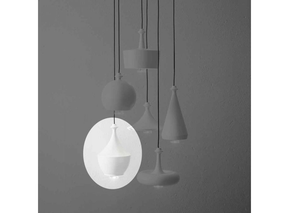 Moderne hanglamp in keramiek Made in Italy - Lustrini L3 Aldo Bernardi Viadurini