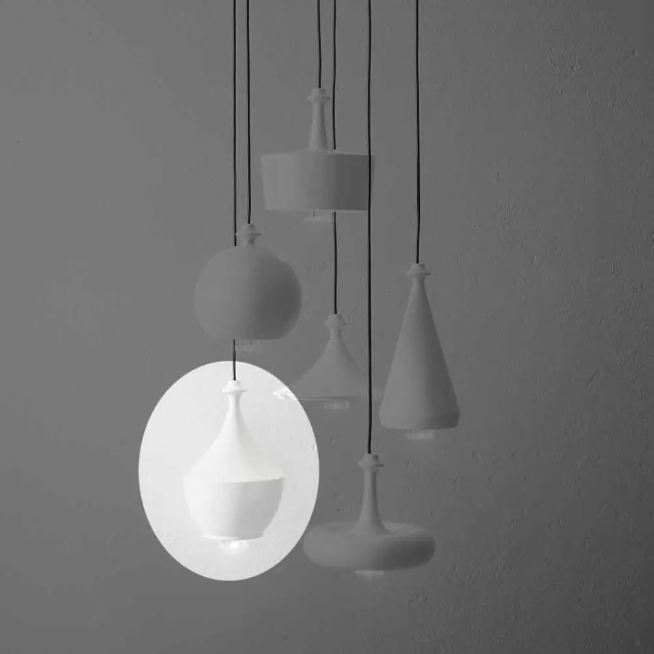 Moderne hanglamp in keramiek Made in Italy - Lustrini L3 Aldo Bernardi Viadurini