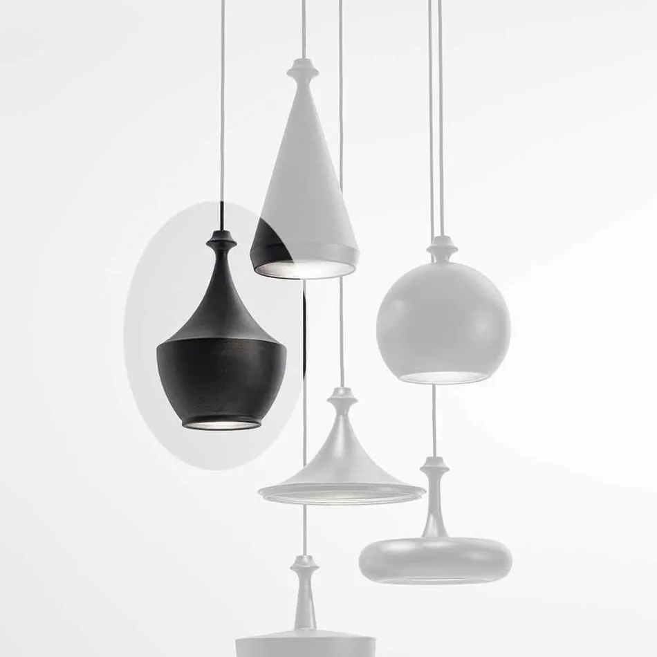 Moderne hanglamp in keramiek Made in Italy - Lustrini L3 Aldo Bernardi Viadurini