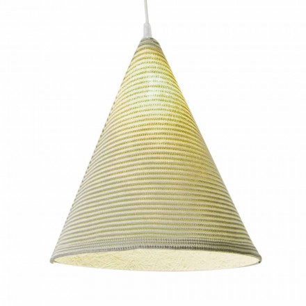 Moderne hanglamp In-es.artdesign Jazz Stripe in gekleurde wol Viadurini