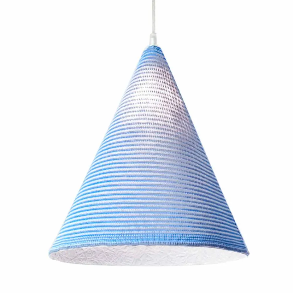 Moderne hanglamp In-es.artdesign Jazz Stripe in gekleurde wol Viadurini