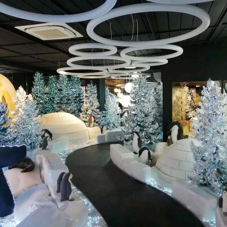 Moderne ronde hanglamp in polyethyleen Made in Italy - Slide Giotto Viadurini