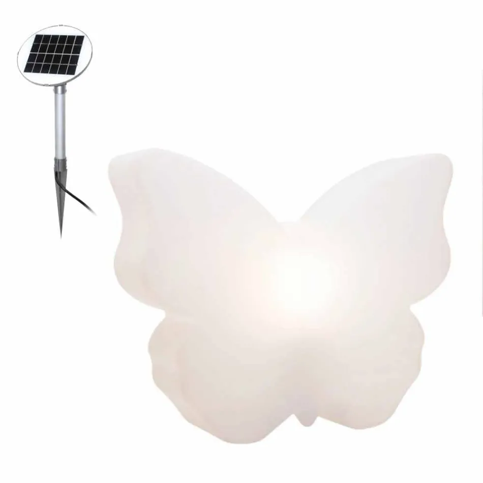 Lamp voor buiten of binnen, White Butterfly Modern Design - Farfallastar Viadurini