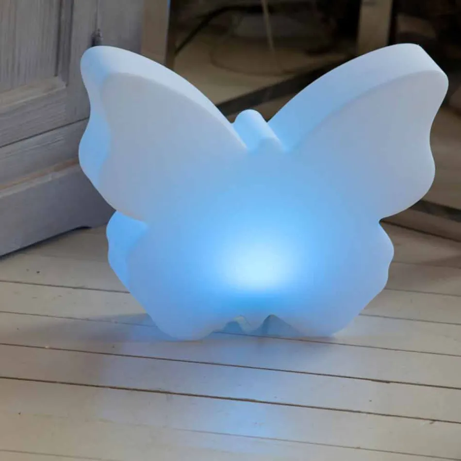 Lamp voor buiten of binnen, White Butterfly Modern Design - Farfallastar Viadurini