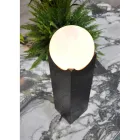 Rechthoekige lamp met witte bol en marmeren voet Made in Italy - Koshi Viadurini