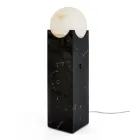 Rechthoekige lamp met witte bol en marmeren voet Made in Italy - Koshi Viadurini