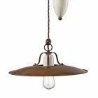 ambachten en neer lamp keramiek en metallo Kristen Ferroluce Viadurini