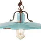 land en neer lamp in metaal en aardewerk Evelyn Viadurini