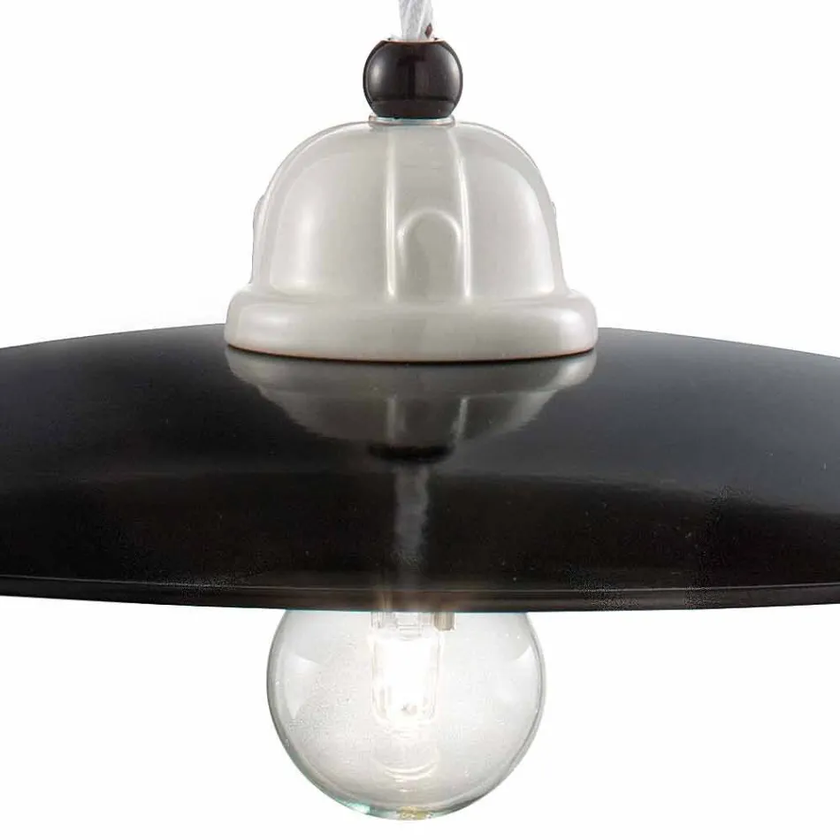 Lamp downs handgemaakte keramiek Melissa Ferroluce Viadurini