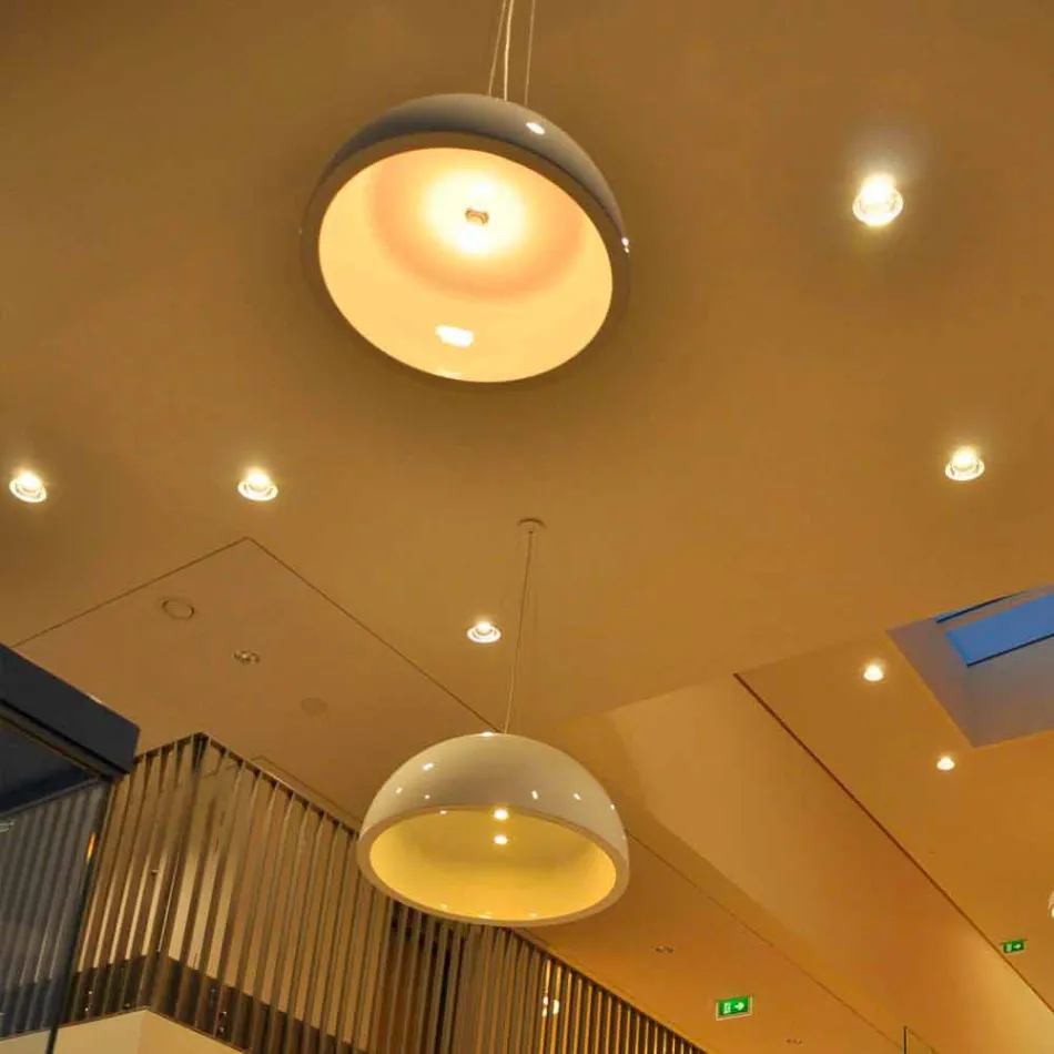 Gekleurde hanglamp Dia Cupole polyethyleen gemaakt in Italië Viadurini