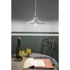 Hanglamp in handbeschilderd keramiek en ijzer 3 maten - Asti Viadurini