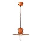 Hanglamp van ijzer en industrieel handgemaakt keramiek - Urban Viadurini