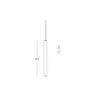 Hanglamp methacrylaat Slide Flux Opknoping dun gemaakt in Italië Viadurini