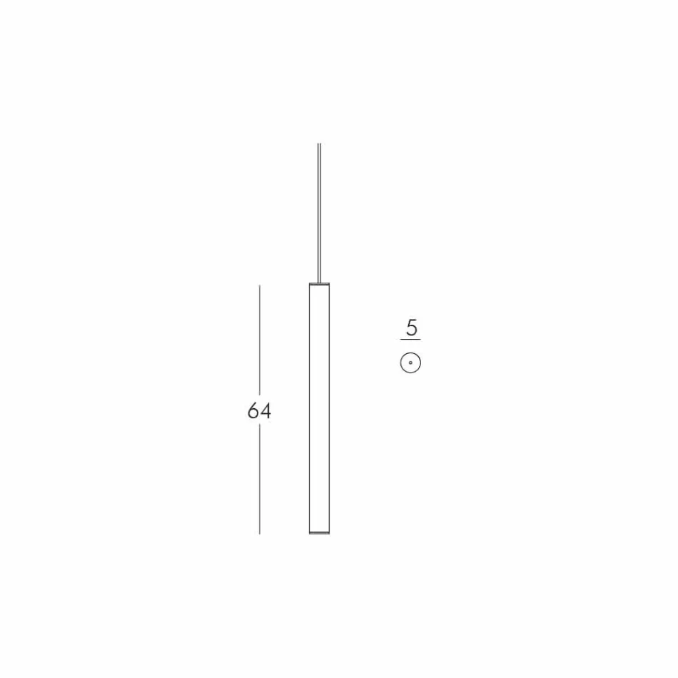 Hanglamp methacrylaat Slide Flux Opknoping dun gemaakt in Italië Viadurini