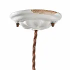 Instelbare vering lamp keramiek en metallo Alayna Ferroluce Viadurini