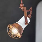 Instelbare vering lamp keramiek en metallo Alayna Ferroluce Viadurini