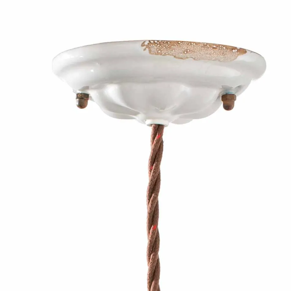 Instelbare vering lamp keramiek en metallo Alayna Ferroluce Viadurini