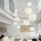 Slide Minerale polyethyleen hanglamp gemaakt in Italië Viadurini