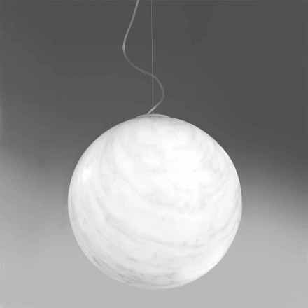 Slide Minerale polyethyleen hanglamp gemaakt in Italië Viadurini