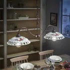 Hanglamp 2-lichts in handgemaakt keramiek met Passanastri - Napels Viadurini