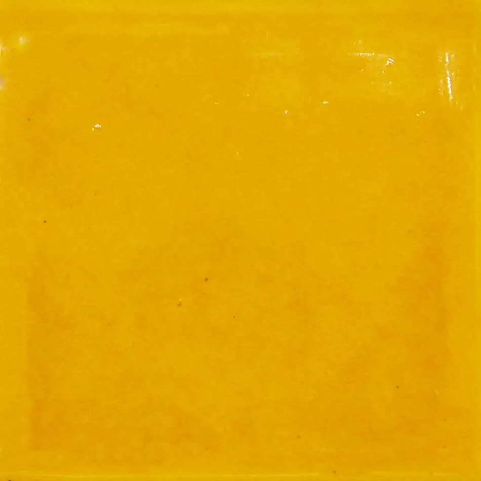 Hanglamp 42 cm in messing en Toscaanse majolica Rossi - Toscot Viadurini