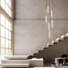 Pendellamp met 1, 3 of 6 lampen in messing modern design - Typha van Il Fanale Viadurini