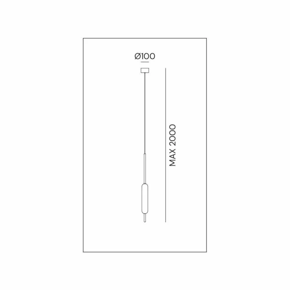 Pendellamp met 1, 3 of 6 lampen in messing modern design - Typha van Il Fanale Viadurini