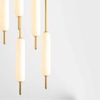 Pendellamp met 1, 3 of 6 lampen in messing modern design - Typha van Il Fanale Viadurini