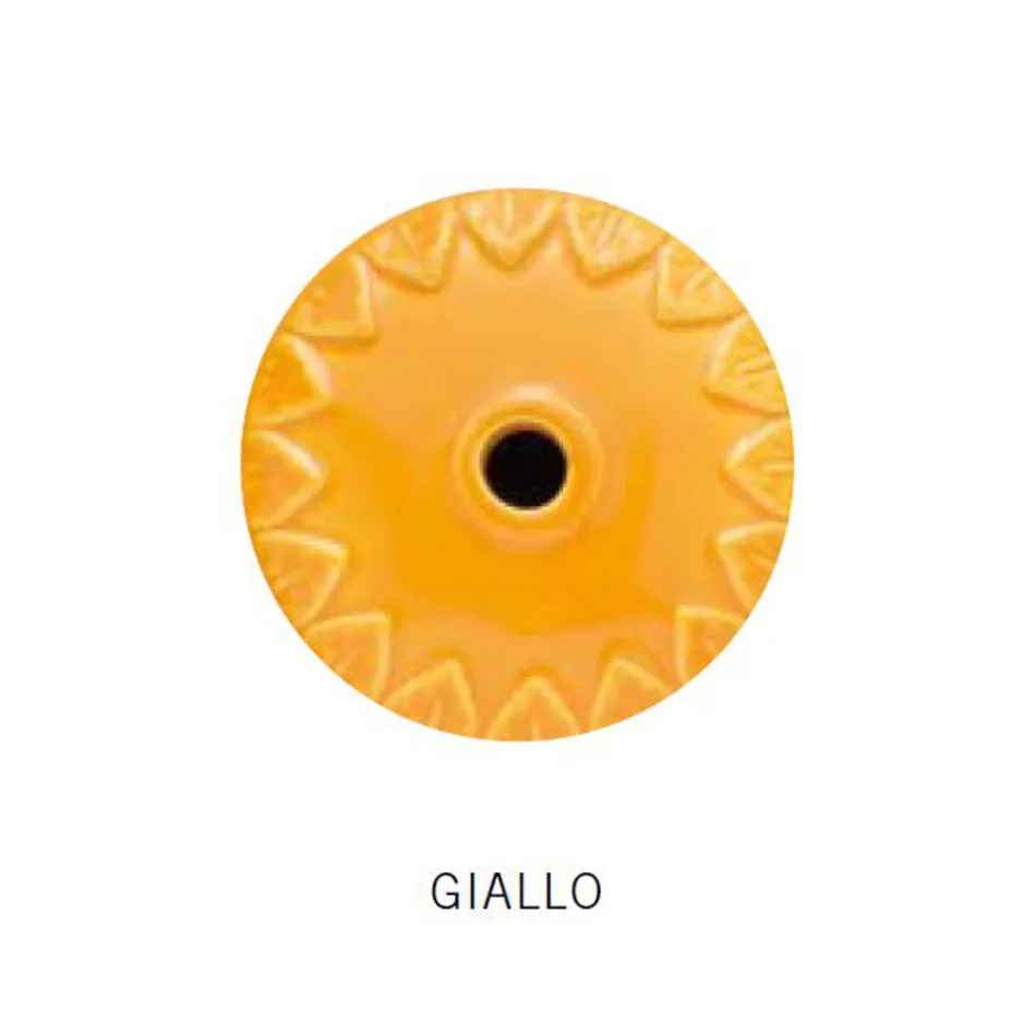 Hanglamp Handgemaakt keramiek en vintage antiek messing - Kleuren Viadurini