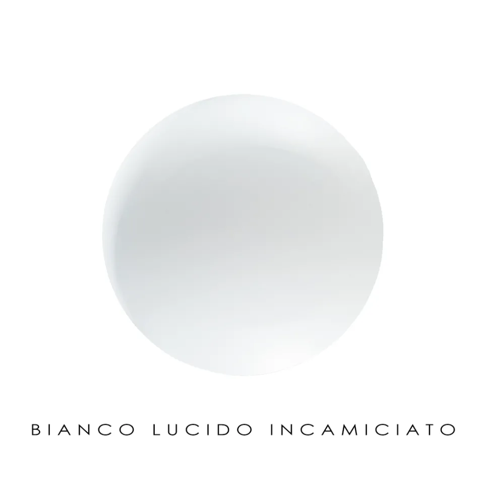 Handgemaakte hanglamp in geblazen wit Venetië-glas - Snow Viadurini