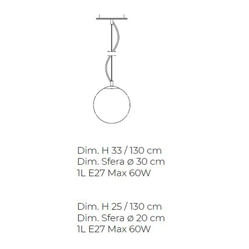 Handgemaakte hanglamp in geblazen wit Venetië-glas - Snow Viadurini