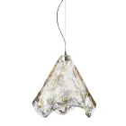 Handgemaakte hanglamp in geblazen Venetiaans glas 35 46 cm - Mary Viadurini