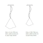 Handgemaakte hanglamp in geblazen Venetiaans glas 35 46 cm - Mary Viadurini