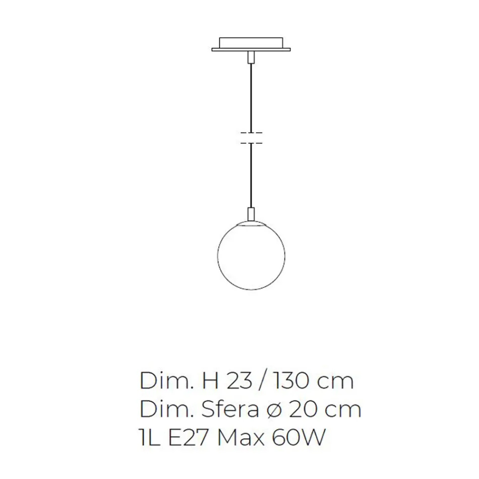 Handgemaakte hanglamp in Venetiaans geblazen glas - Nova Viadurini