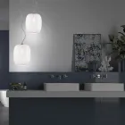 Handgemaakte hanglamp in geblazen Venetiaans glas - Cloe Balloton Viadurini