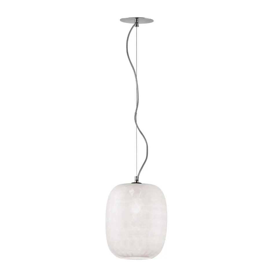 Handgemaakte hanglamp in geblazen Venetiaans glas - Cloe Balloton Viadurini