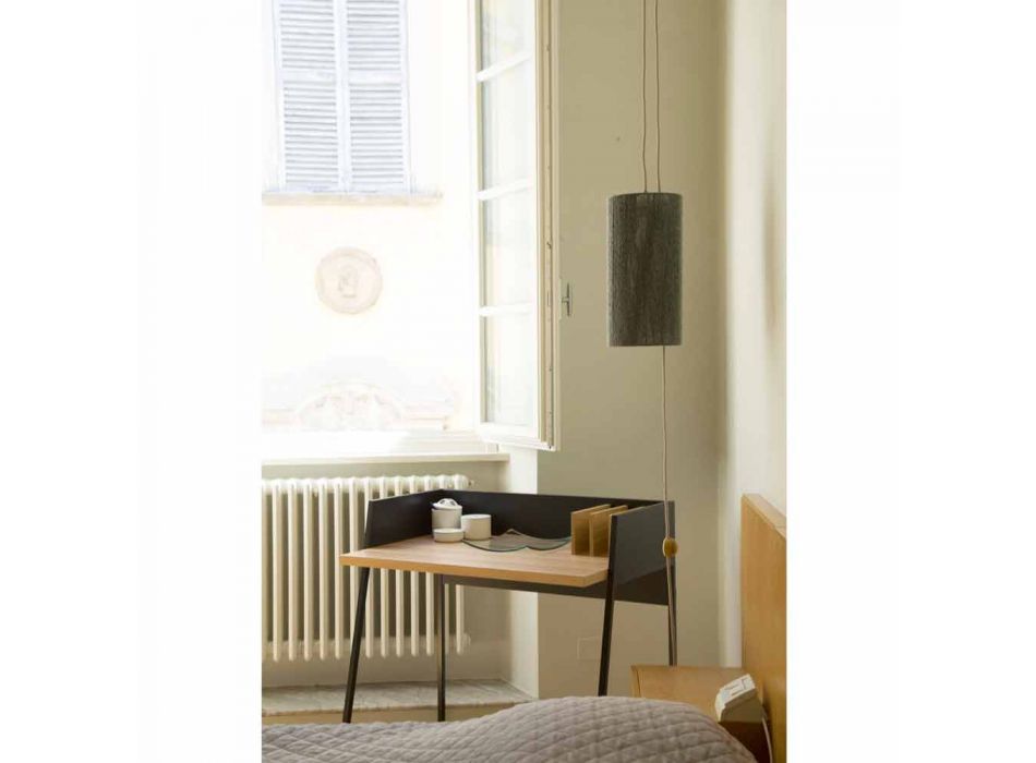Hanglamp / vloerlamp gemaakt van messing en wol gemaakt in Evita Viadurini