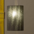 Hanglamp / vloerlamp gemaakt van messing en wol gemaakt in Evita