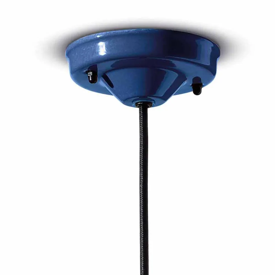 Hanglamp in retrostijl in keramiek gemaakt in Italië - Ferroluce Caxixi Viadurini