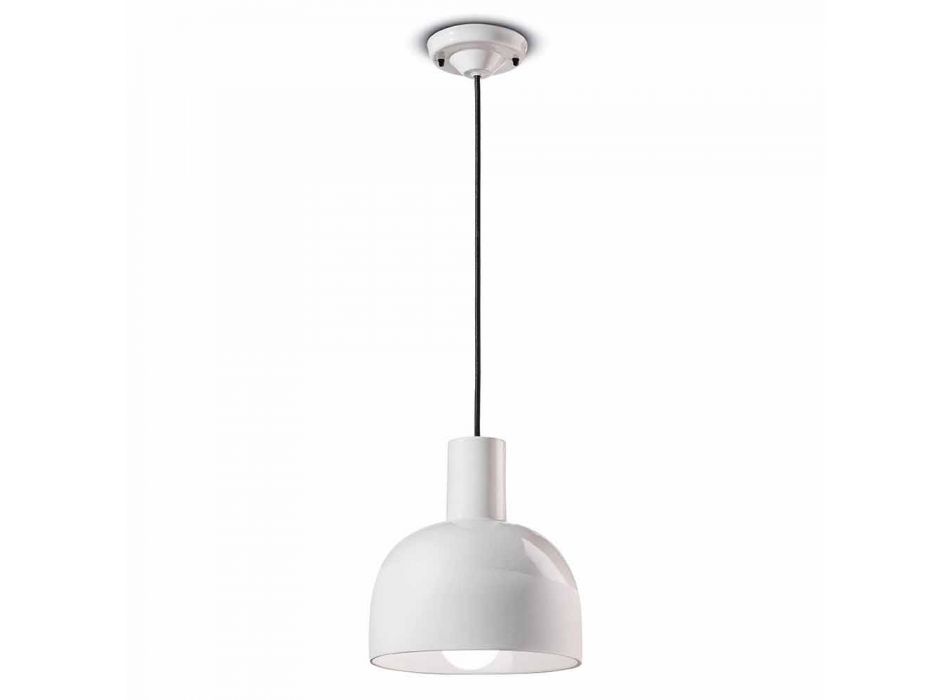 Hanglamp in retrostijl in keramiek gemaakt in Italië - Ferroluce Caxixi Viadurini