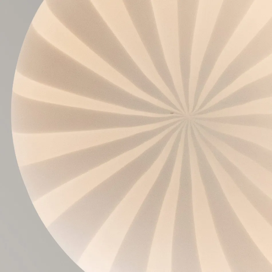 Design pendellamp langwerpig in wit filigraan glas - Caravan Viadurini