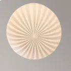 Ronde design hanglamp in wit filigraan glas - Caravan Viadurini