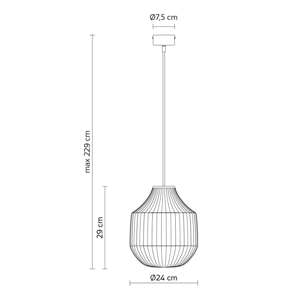 Ronde design hanglamp in wit filigraan glas - Caravan Viadurini