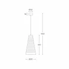 Design hanglamp gemaakt van Italië Made in Italy - Cervino Aldo Bernardi Viadurini