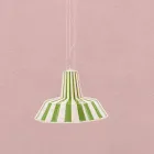 Hanglamp in keramisch gestreept design - Budin Viadurini