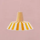 Hanglamp in keramisch gestreept design - Budin Viadurini